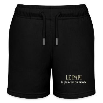 OPA PAPA OPA HUMOR OPA - Kinder Organic Joggingshorts Mini Bolter von Stanley/Stella - Schwarz - Vorne