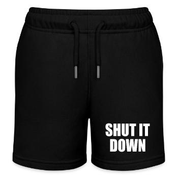 shut it down - Kinder Organic Joggingshorts Mini Bolter von Stanley/Stella - Schwarz - Vorne