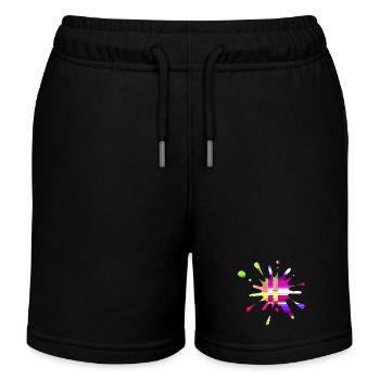 Taches de peinture4 - Short de jogging enfant bio Stanley/Stella - noir - Devant
