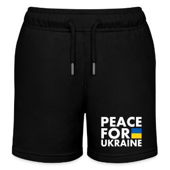 Ukraine - Short de jogging enfant bio Stanley/Stella - noir - Devant