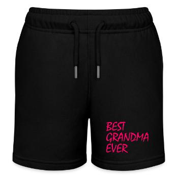 Best grandma ever - Kinder Organic Joggingshorts Mini Bolter von Stanley/Stella - Schwarz - Vorne