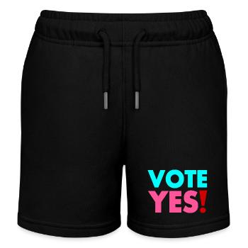 Vote yes - Short de jogging enfant bio Stanley/Stella - noir - Devant
