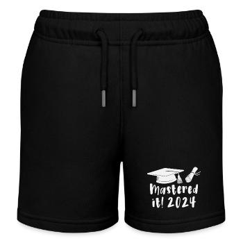 Mastered It 2024 Masters Degree Graduation 2024 - Kids Organic Sweat Shorts by Stanley/Stella - black - Front