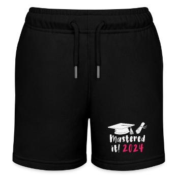 Mastered It 2024 Masters Degree Graduation 2024 - Kids Organic Sweat Shorts by Stanley/Stella - black - Front