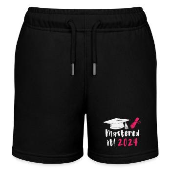 Mastered It 2024 Masters Degree Graduation 2024 - Kids Organic Sweat Shorts by Stanley/Stella - black - Front