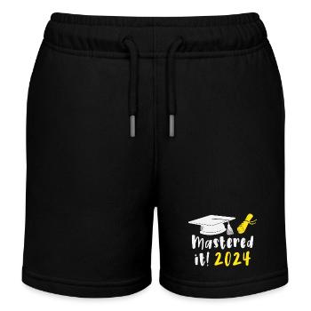 Mastered It 2024 Masters Degree Graduation 2024 - Kids Organic Sweat Shorts by Stanley/Stella - black - Front