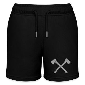 Hache - Short de jogging enfant bio Stanley/Stella - noir - Devant