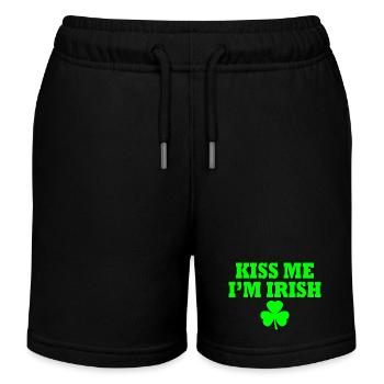 Kiss me im irish - Kinder Organic Joggingshorts Mini Bolter von Stanley/Stella - Schwarz - Vorne