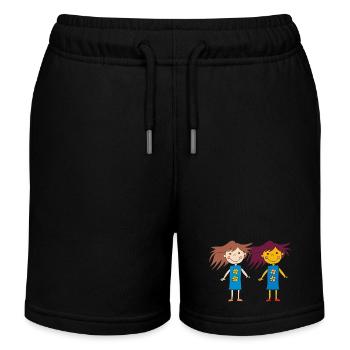 amies de filles - Short de jogging enfant bio Stanley/Stella - noir - Devant
