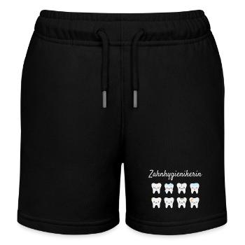 Zahnhygienikerin - Kinder Organic Joggingshorts Mini Bolter von Stanley/Stella - Schwarz - Vorne
