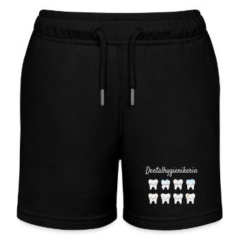 Dentalhygienikerin - Kinder Organic Joggingshorts Mini Bolter von Stanley/Stella - Schwarz - Vorne