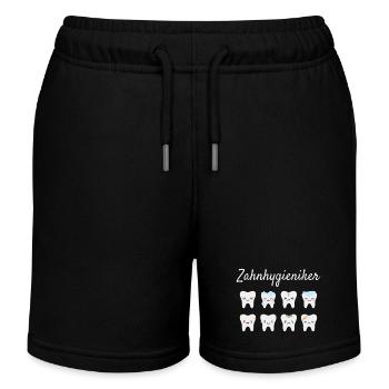 Zahnhygieniker - Kinder Organic Joggingshorts Mini Bolter von Stanley/Stella - Schwarz - Vorne