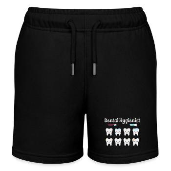 Dentalhygienikerin, Dentalhygieniker - Kinder Organic Joggingshorts Mini Bolter von Stanley/Stella - Schwarz - Vorne