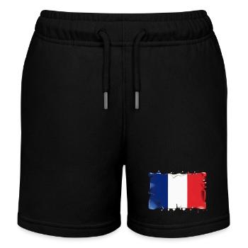 FLAG FLAG OF FRANCE - Kids Organic Sweat Shorts by Stanley/Stella - black - Front