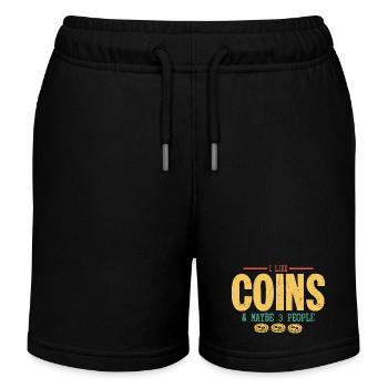 Coins Over Crowds: The Selective Numismatist - Kinder Organic Joggingshorts Mini Bolter von Stanley/Stella - Schwarz - Vorne