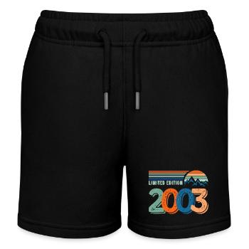 Limitierte Auflage 2003 - Kinder Organic Joggingshorts Mini Bolter von Stanley/Stella - Schwarz - Vorne