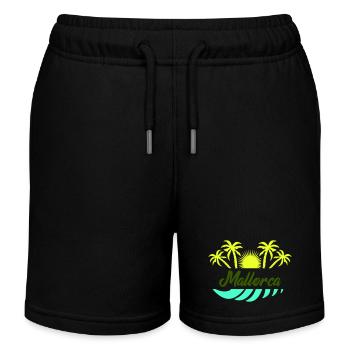 Majorque - Short de jogging enfant bio Stanley/Stella - noir - Devant