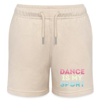 Dance Is My Sport Ballet Ballerina - Kids Organic Sweat Shorts by Stanley/Stella - soft Ecru - Front