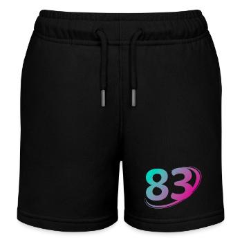 Nummer 83 mehrfarbig - Kinder Organic Joggingshorts Mini Bolter von Stanley/Stella - Schwarz - Vorne