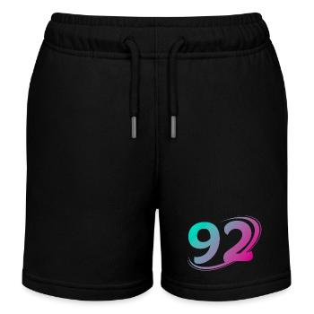 Nummer 92 mehrfarbig - Kinder Organic Joggingshorts Mini Bolter von Stanley/Stella - Schwarz - Vorne