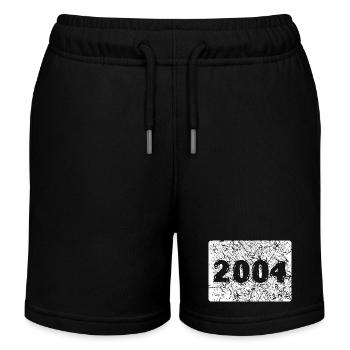 Zahl 2004 - Kinder Organic Joggingshorts Mini Bolter von Stanley/Stella - Schwarz - Vorne