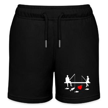 Angling - Kids Organic Sweat Shorts by Stanley/Stella - black - Front