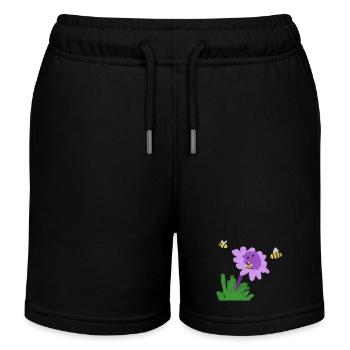 Bienenfeige - Kinder Organic Joggingshorts Mini Bolter von Stanley/Stella - Schwarz - Vorne
