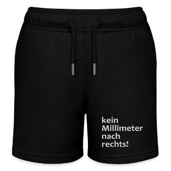 kein millimeter nach rechts! - Kinder Organic Joggingshorts Mini Bolter von Stanley/Stella - Schwarz - Vorne