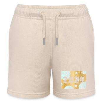 Zahl 2029 - Kinder Organic Joggingshorts Mini Bolter von Stanley/Stella - Natur - Vorne