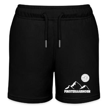 finsteraarhorn als Bergsport - Kinder Organic Joggingshorts Mini Bolter von Stanley/Stella - Schwarz - Vorne