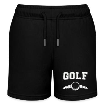 Golf Logo - Kids Organic Sweat Shorts by Stanley/Stella - black - Front