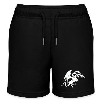 dragon 3 head - Kinder Organic Joggingshorts Mini Bolter von Stanley/Stella - Schwarz - Vorne