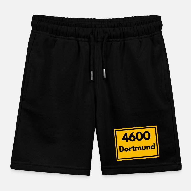 Panneau de la ville - puis rétro ancien code postal DORTMUND Short de jogging enfant bio Stanley/Stella