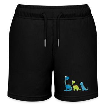 Drôle De Dinosaure Espèces I Dino Enfants Cadeau - Short de jogging enfant bio Stanley/Stella - noir - Devant