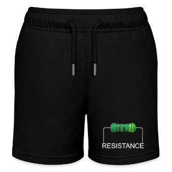 Resistance, 33 ohms, resistance, electrical engineering - Kids Organic Sweat Shorts by Stanley/Stella - black - Front