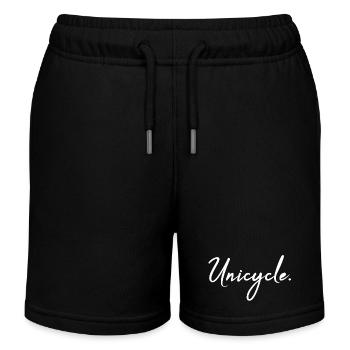 Monocycle. - Short de jogging enfant bio Stanley/Stella - noir - Devant