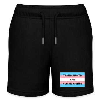 Transgender-Flagge Menschenrechte T-Shirt Design - Kinder Organic Joggingshorts Mini Bolter von Stanley/Stella - Schwarz - Vorne