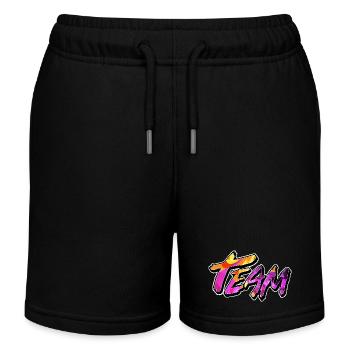 Team - Kids Organic Sweat Shorts by Stanley/Stella - black - Front