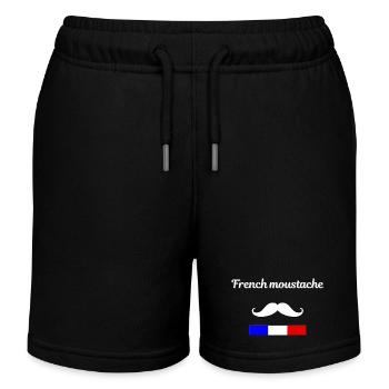 French Moustache - Short de jogging enfant bio Stanley/Stella - noir - Devant