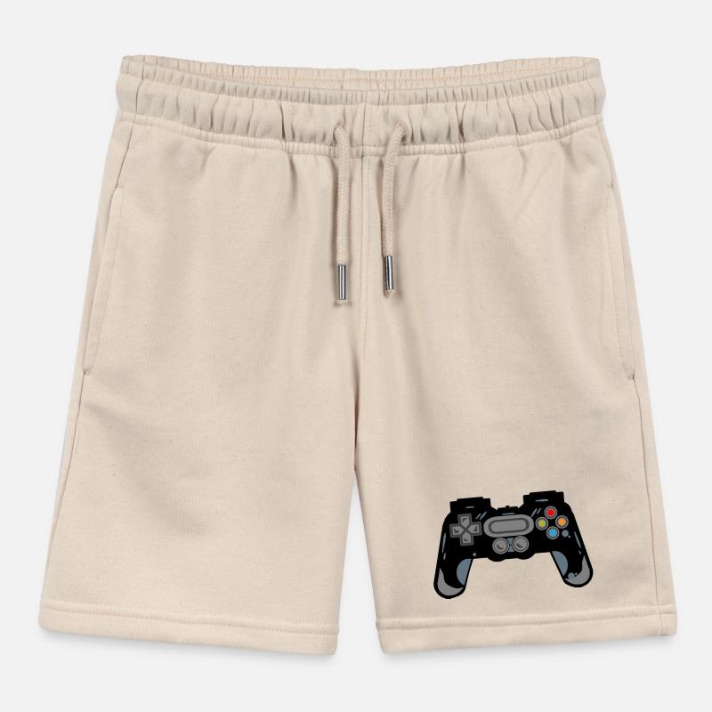 Retro Controller Silhouette Kinder Organic Joggingshorts Mini Bolter von Stanley/Stella