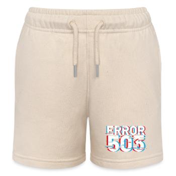 Fehler 503 Glitch - Kinder Organic Joggingshorts Mini Bolter von Stanley/Stella - Natur - Vorne
