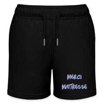 MAÎTRESSE. MERCI. MERCI MAÎTRESSE. - Short de jogging enfant bio Stanley/Stella - noir - Devant
