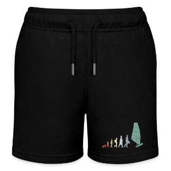 Vintage Windsurfer Evolution - Short de jogging enfant bio Stanley/Stella - noir - Devant