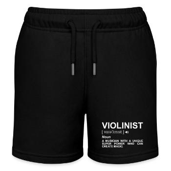 Violinisten Wörterbuch - Kinder Organic Joggingshorts Mini Bolter von Stanley/Stella - Schwarz - Vorne