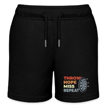 Throw Hope Miss Repeat - Kids Organic Sweat Shorts by Stanley/Stella - black - Front