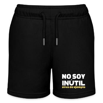 No Soy Inutil Servo de Ejemplo - Kinder Organic Joggingshorts Mini Bolter von Stanley/Stella - Schwarz - Vorne