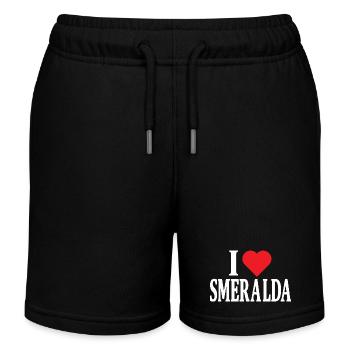 T-Shirt I love Smeralda T-Shirt Geschenkidee - Kinder Organic Joggingshorts Mini Bolter von Stanley/Stella - Schwarz - Vorne