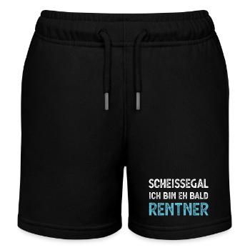 Rentner Ruhestand - Kinder Organic Joggingshorts Mini Bolter von Stanley/Stella - Schwarz - Vorne