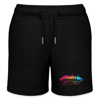 Rudermannschaft Splotch - Kinder Organic Joggingshorts Mini Bolter von Stanley/Stella - Schwarz - Vorne