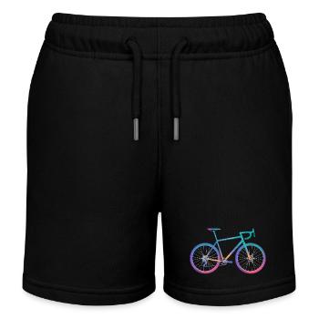Conception de vélo de cyclisme dégradé - Short de jogging enfant bio Stanley/Stella - noir - Devant